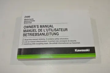 INSTRUCTIEBOEKJE Kawasaki Z 400 1970 - 2012