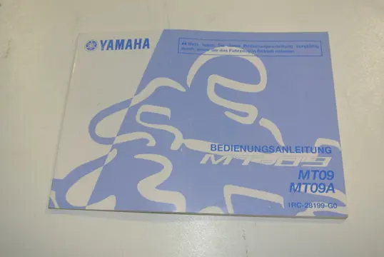 INSTRUCTIEBOEKJE Yamaha MT 09 2013 - 2017