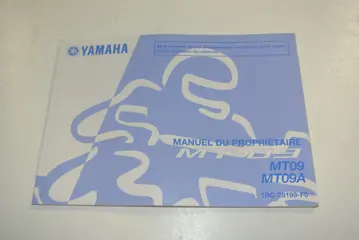 INSTRUCTIEBOEKJE Yamaha MT 09 2013 - 2017