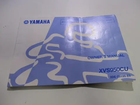 INSTRUCTIEBOEKJE Yamaha XVS 950 A Midnight Star 2009 - 2015