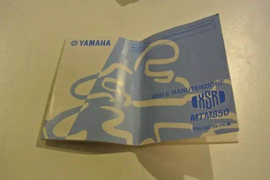 INSTRUCTIEBOEKJE Yamaha XSR 900 2016 - 2018