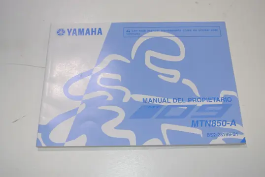 INSTRUCTIEBOEKJE Yamaha MT 09 2013 - 2017