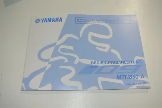 INSTRUCTIEBOEKJE Yamaha MT 09 2018 - 2020