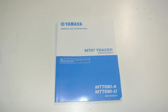 INSTRUCTIEBOEKJE Yamaha MT 07 Tracer 2016 - 2018