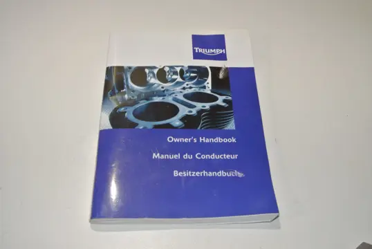 INSTRUCTIEBOEKJE Triumph Daytona 675 2009 - 2012