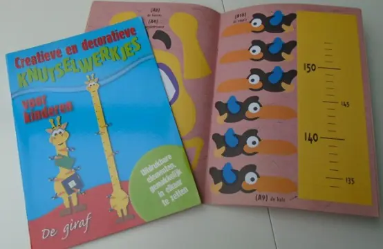 KNUTSELWERKJES VOOR DE KLEINTJES GIRAF GROEIMETER 13 STUKS