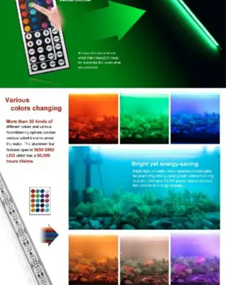 Aquarium , Aquariums verlichting 16 kleuren keuze