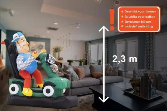 Abraham pop op Scootmobiel incl. verlichting te huur, landel