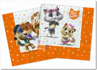 Nickelodeon 44 Cats Servetten - 20 Stuks