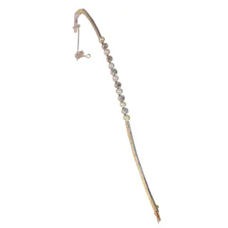 Elegance from the 1920s: Art Deco Diamond and Pearl Bracelet