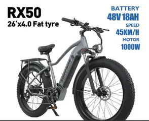 BURCHDA RX50 Electric Bike 26*4.0 Inch Fat Tire 1000W