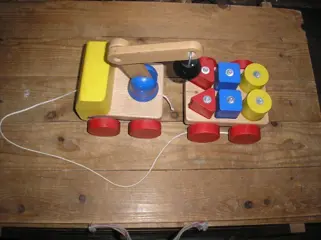 Diverse houten speelgoed