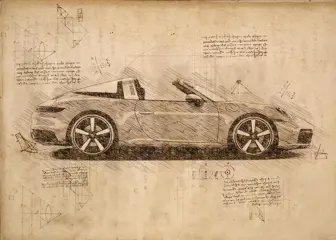Afbeelding/illustratie - 911 TARGA 4 - Porsche