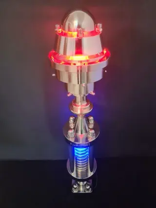 Sven Grünheid - Vloerlamp (1) - Uranium-Hemi-Lints Lamp