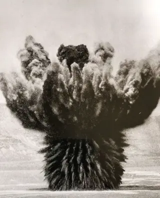 AP Wirephoto - The Most Powerful non-atomic Explosion in