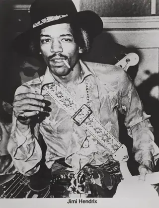 Press Photo - Vintage 1960s JIMI HENDRIX Iconic Guitarist