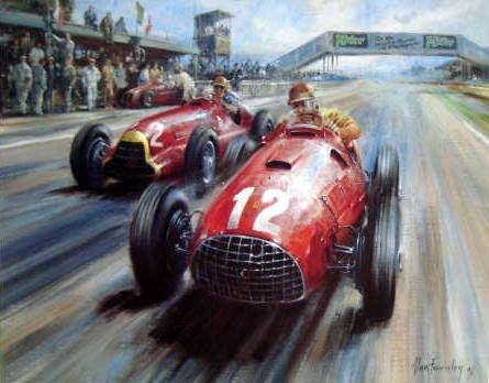 Afbeelding/illustratie - "Gonzalez At Silverstone" - By