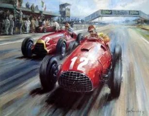 Afbeelding/illustratie - "Gonzalez At Silverstone" - By