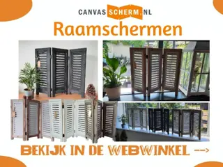 Raamscherm kamerscherm Shutter Laag model