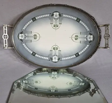 Max Dannhorn - Art Nouveau dienblad (1)