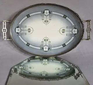 Max Dannhorn - Art Nouveau dienblad (1)