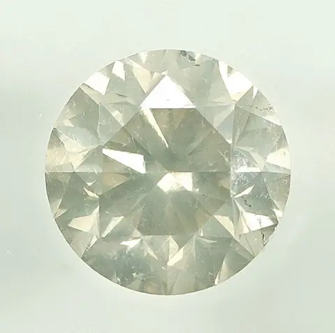Diamant - 0.65 ct - Briljant - Light Yellowish Gray - Si2 -