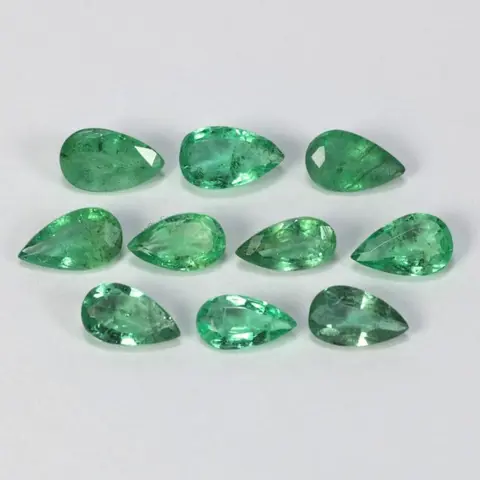 10 pcs Geen minimumprijs - Smaragd - 1.70 ct