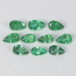 10 pcs Geen minimumprijs - Smaragd - 1.70 ct
