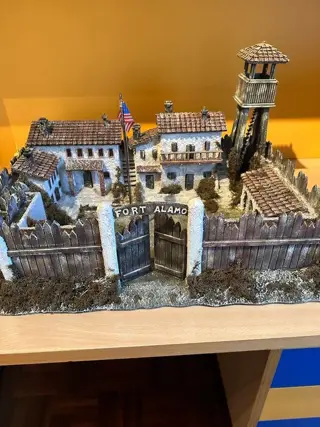 Artigianale a mano - Amerikaans blokhuis Fort Apache -