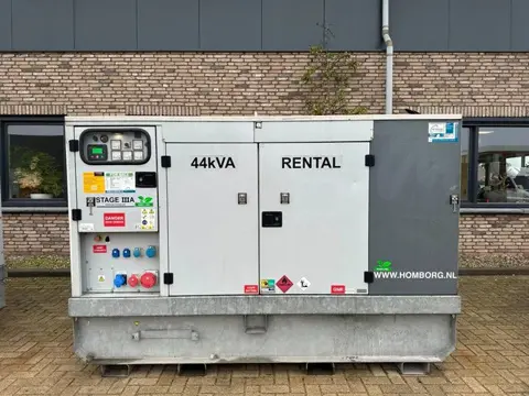 Europower EPUS44TDE Kubota Leroy Somer 44 kVA Supersilent Rental generatorset 2018 !
