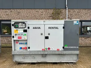 Europower EPUS44TDE Kubota Leroy Somer 44 kVA Supersilent Rental generatorset 2018 !