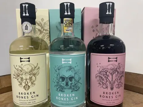 Broken Bones Gin - London Dry, Navy Strength &amp; Sloe -
