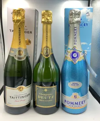 Taittinger, Deutz &amp; Pommery "Blue Sky" - Champagne - 3