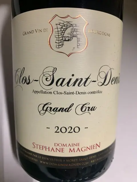 2020 Clos-Saint-Denis Grand Cru - Domaine Stéphane Magnien