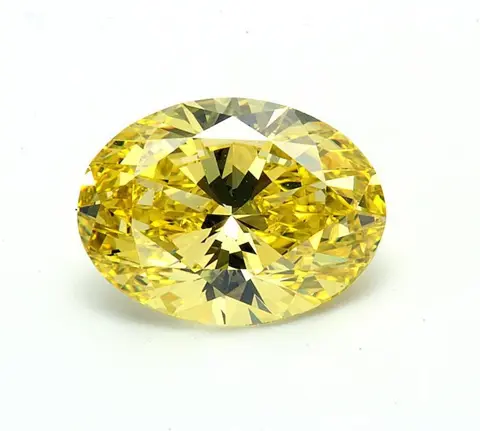 1 pcs Diamant - 1.00 ct - Ovaal - Color Enhanced - fancy