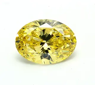 1 pcs Diamant - 1.00 ct - Ovaal - Color Enhanced - fancy