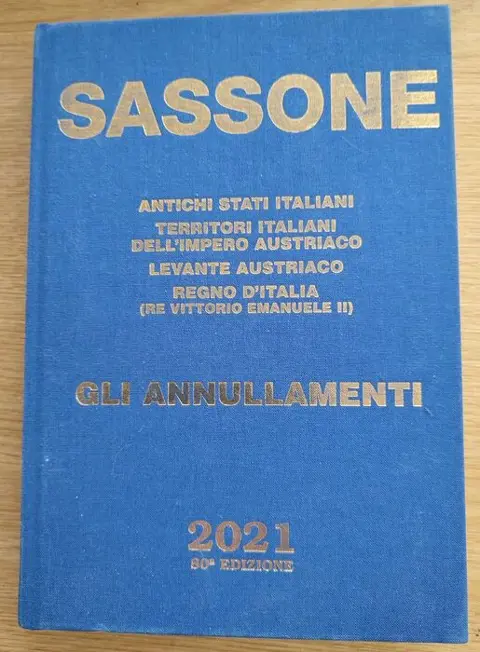 Italië - Catalogue “Antichi Stati” (Old Italian States) “GLI ANNULLAMENTI“ (the cancels) Sassone 2022