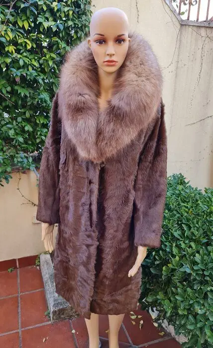 Artisan Furrier - Lamsvel, Vos Bontjas - Gemaakt in: Italië