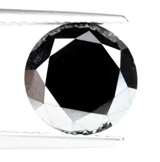 Diamant - 2.86 ct - Fancy Black treated colour - *NO
