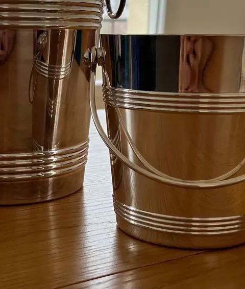 Luc Lanel - Christofle - Champagnekoeler, Ijsemmer (2) -