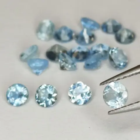 18 pcs - Geen minimumprijs - Aquamarijn - 2.00 ct