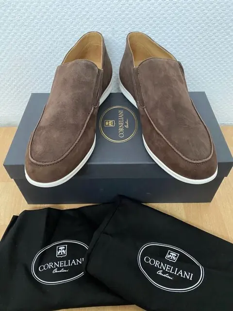 Corneliani - NEW - Made in italy - Brown - Suede &amp;