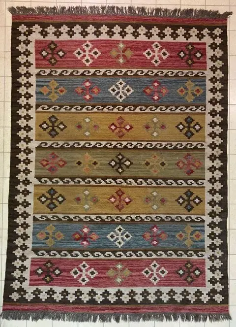 Kelim - Tapijt - 240 cm - 174 cm