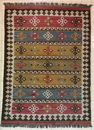 Kelim - Tapijt - 240 cm - 174 cm