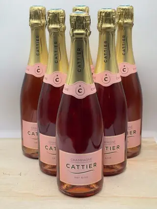 Cattier Dry rosé - Champagne Rosé - 6 Flessen (0.75 liter)