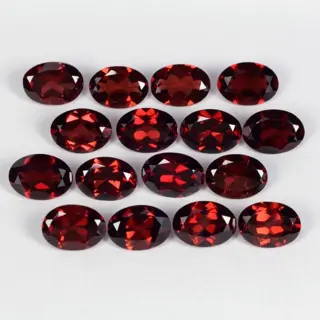 16 pcs- Geen reserve - Rode granaat - 14.47 ct