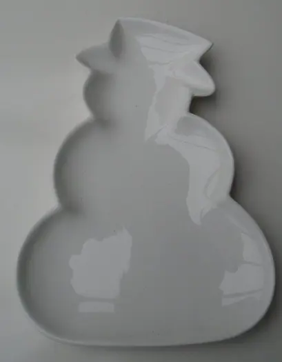 DESSERT SCHAALTJE SNEEUWPOP WIT GROOT NIEUW