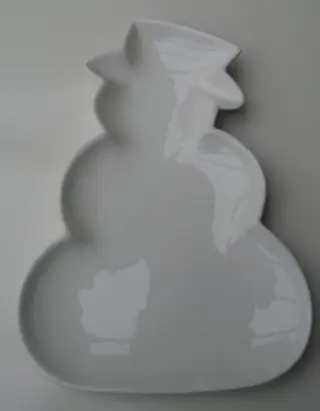 DESSERT SCHAALTJE SNEEUWPOP WIT GROOT NIEUW