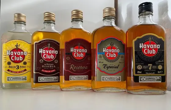 Havana Club - Various Belly bottles - 350ml - 5 flessen