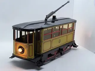 Paja Alicante - Grote tram met verlichting / N° 849 - 32 cm